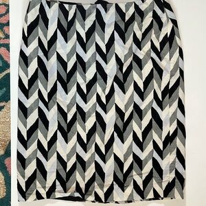 Herringbone corduroy knee length skirt, Isaac Mizrahi for target